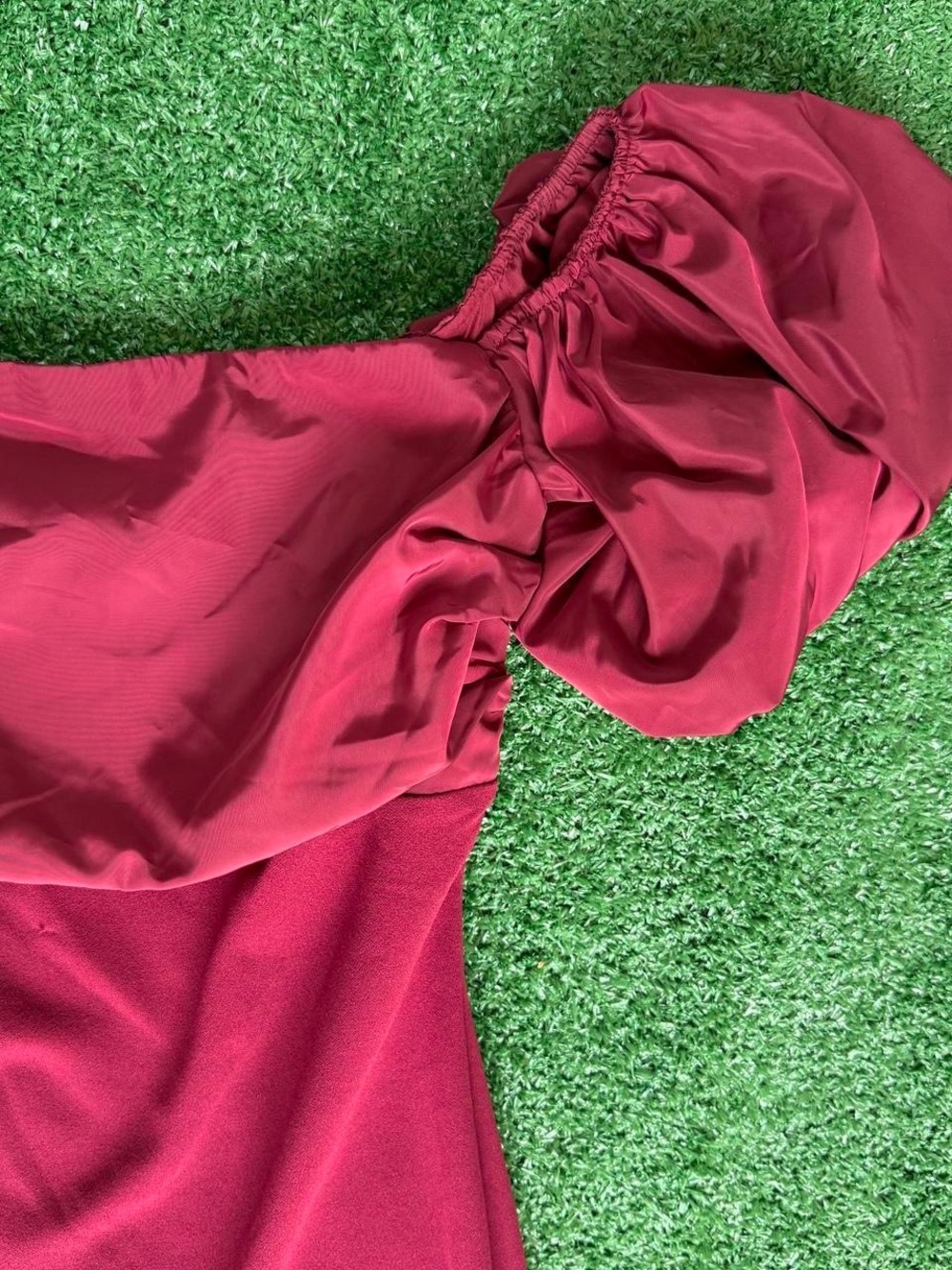 Badgley Mischka Burgundy Dress